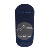 Calze invisibili da donna in cotone con strisce antiscivolo - Blu navy Doré Doré